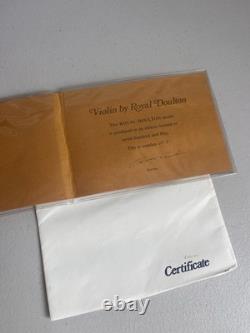 Royal Doulton Lady Musicians Violinist Limited Edition Box Certificate READ