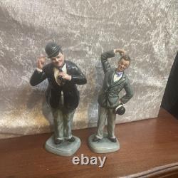 Royal Doulton Laurel & Hardy Bone China Figurines Limited Ed. With certificate
