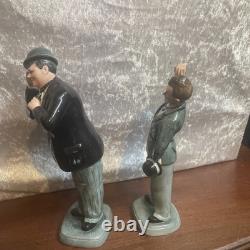 Royal Doulton Laurel & Hardy Bone China Figurines Limited Ed. With certificate