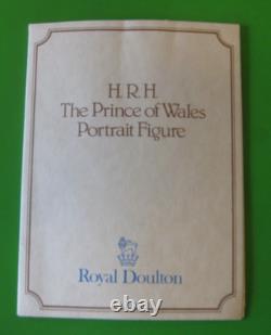 Royal Doulton Limited Edition HRH PRINCE OF WALES Figure HN2883-No. 332 of 1,500
