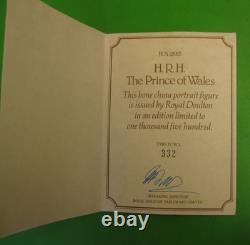 Royal Doulton Limited Edition HRH PRINCE OF WALES Figure HN2883-No. 332 of 1,500
