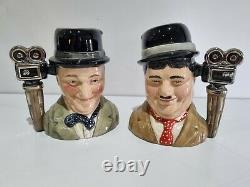 Royal Doulton Limited Edition Stan Laurel and Oliver Hardy Boxed Toby Jugs