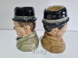 Royal Doulton Limited Edition Stan Laurel and Oliver Hardy Boxed Toby Jugs