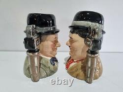Royal Doulton Limited Edition Stan Laurel and Oliver Hardy Boxed Toby Jugs