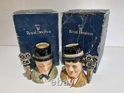 Royal Doulton Limited Edition Stan Laurel and Oliver Hardy Boxed Toby Jugs