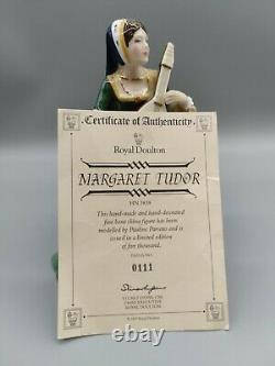 Royal Doulton MARGARET TUDOR HN 3838 Limited Edition Tudor Roses Series COA