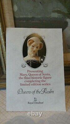 Royal Doulton Mary Queen of Scots Queens of the Realm Ltd Edt. SPECIAL