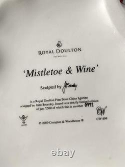 Royal Doulton Mistletoe & Wine Christmas Figurine HN 5399 Limited Edition C&W