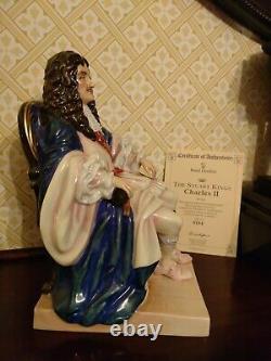 Royal Doulton Rare Stuart Kings Figure King Charles II Hn3825 Ltd Edition