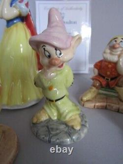 Royal Doulton SNOW WHITE and THE SEVEN DWARFS Ltd Edition issued 1997 Perfect