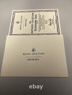 Royal Doulton Sunshine Girl Archives HN4245 Limited Edition No. 813 Certificate