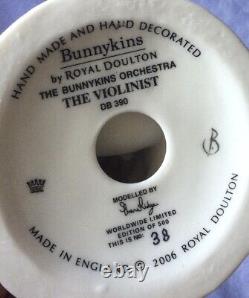 Royal Doulton Violinist Bunnykins Figure Figurine DB390 Limited Edition England
