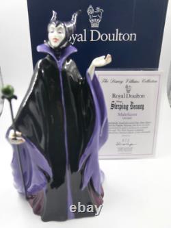 Royal Doulton Walt Disney Maleficent Figurine Hn3840 Sleeping Beauty Box & Cert