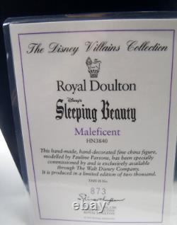 Royal Doulton Walt Disney Maleficent Figurine Hn3840 Sleeping Beauty Box & Cert