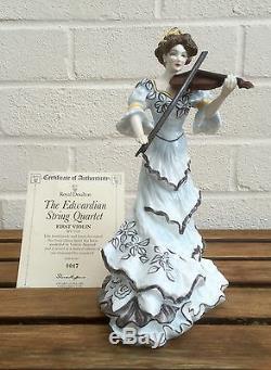 Royal Doulton -first Violin- Hn3704 Ltd Ed' Edwardian String Quartet Lady Figure