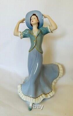 Royal Dux Bohemia Dancing Lady Figurine Super Limited Edition 1918 Manufactured