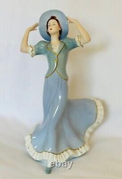 Royal Dux Bohemia Dancing Lady Figurine Super Limited Edition 1918 Manufactured