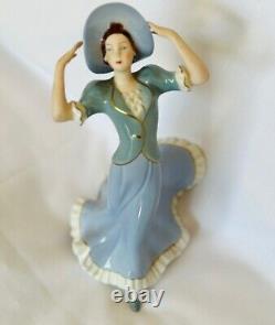 Royal Dux Bohemia Dancing Lady Figurine Super Limited Edition 1918 Manufactured