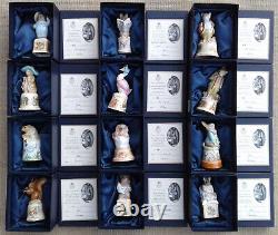 Royal Worcester Beatrix Potter Set Of 12 Candle Snuffers With Coa's & Boxes