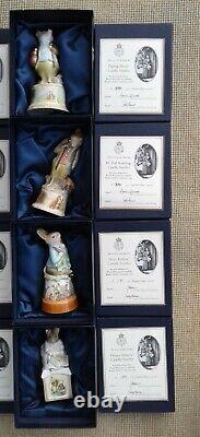 Royal Worcester Beatrix Potter Set Of 12 Candle Snuffers With Coa's & Boxes