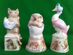 Royal Worcester Beatrix Potter Set Of 12 Candle Snuffers With Coa's & Boxes