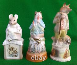 Royal Worcester Beatrix Potter Set Of 12 Candle Snuffers With Coa's & Boxes