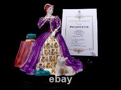 Royal Worcester Figurine Mary Queen of Scots Limited Edition Certificate + Base