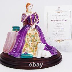 Royal Worcester Figurine Mary Queen of Scots Limited Edition Certificate + Base