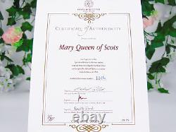 Royal Worcester Figurine Mary Queen of Scots Limited Edition Certificate + Base