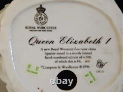 Royal Worcester Figurine Queen Elizabeth I Cw 311 Ltd Edition Free Uk P&p
