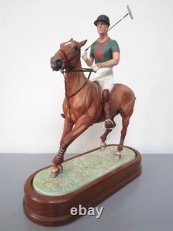Royal Worcester H. R. H. THE DUKE OF EDINBURGH ON HIS POLO PONY (Ltd Ed) Perfect