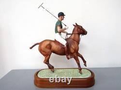 Royal Worcester H. R. H. THE DUKE OF EDINBURGH ON HIS POLO PONY (Ltd Ed) Perfect
