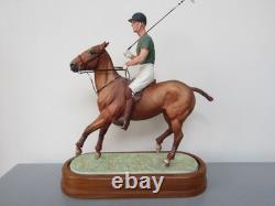 Royal Worcester H. R. H. THE DUKE OF EDINBURGH ON HIS POLO PONY (Ltd Ed) Perfect