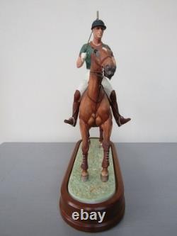 Royal Worcester H. R. H. THE DUKE OF EDINBURGH ON HIS POLO PONY (Ltd Ed) Perfect