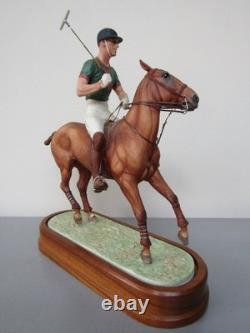 Royal Worcester H. R. H. THE DUKE OF EDINBURGH ON HIS POLO PONY (Ltd Ed) Perfect