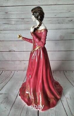 Royal Worcester Limited Edition Figurine Maiden Of Astolat With Certificate
