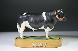 Royal Worcester Limited Edition Holstein Friesian Bull Doris Lindner 36/500