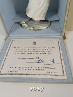Royal Worcester Limited Edition Of 500 No. 74 Figurine Emily, Appr. 19cm Tall