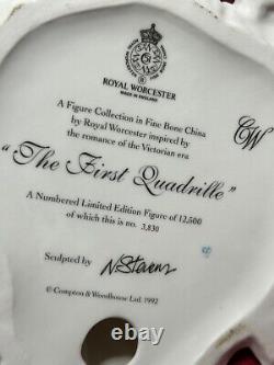 Royal Worcester Ltd Edition figurine The First Quadrille with box & COA