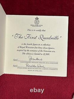 Royal Worcester Ltd Edition figurine The First Quadrille with box & COA