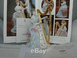 Royal Worcester Music Figure The Graceful Arts Ltd Edt Box & Cert & Brochure