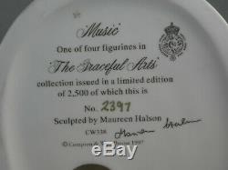 Royal Worcester Music Figure The Graceful Arts Ltd Edt Box & Cert & Brochure