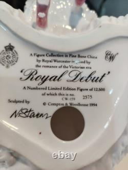 Royal Worcester Porcelain Figurine Royal Debut Limited Edition