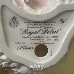 Royal Worcester Porcelain Figurine Royal Debut Limited Edition