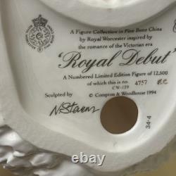 Royal Worcester Porcelain Figurine Royal Debut Limited Edition