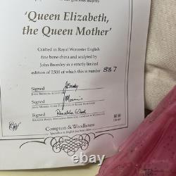 Royal Worcester Queen Elizabeth, The Queen Mother limited edition figurine