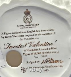 Royal Worcester Sweetest Valentine Limited Edition Porcelain Figurine