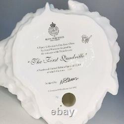 Royal Worcester'The First Quadrille' 1992 Limited Edition (7,341/12,500) + Cert