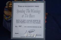 Royal Worcester Very Rare Spending The Winnings At The Races Figure