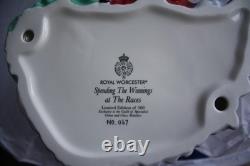 Royal Worcester Very Rare Spending The Winnings At The Races Figure